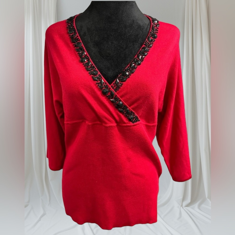 Vintage Red Style & Co Sweater size M